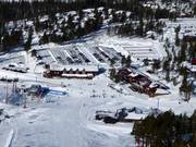 Uitzicht op het dalstation Tandådalen