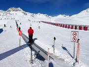 Beginnersgebied Nalunsin (Motta Naluns - bergstation gondel Scuol)