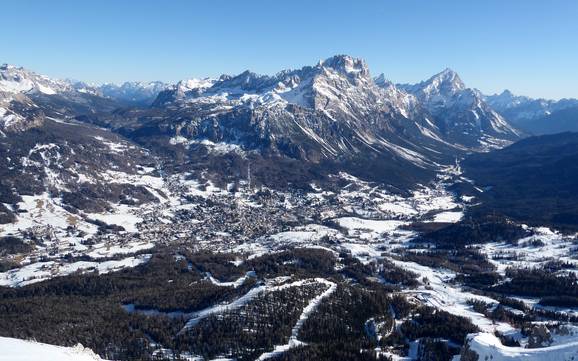 Cortina d’Ampezzo: Grootte van de skigebieden – Grootte Cortina d'Ampezzo