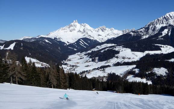 Hoogste dalstation in de Salzburger Schieferalpen – skigebied Filzmoos