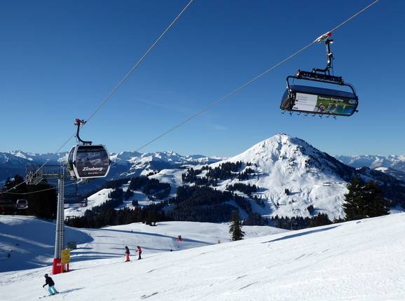 Uitzicht op de Hohe Salve in de SkiWelt Wilder Kaiser-Brixental
