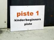 Afgedrukte informatie over de pistes