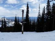 Start van de moeilijke afdaling Jackpot