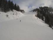 Rode piste bij de Mauritz-dubbelstoeltjeslift