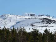 Uitzicht op de 531 meter hoge top Levi