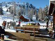 Zonneterras bij de Galsterbergalmhütte