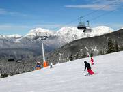 Afdaling bij de Kühtaile-stoeltjeslift