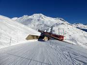 Gemakkelijke piste Passstraße naar Andermatt