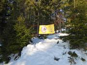 Buiten de pistes mag niet worden geskied