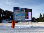 Digitale informatie in het skigebied Jahorina