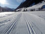 Start van de Ischgl-loipe direct in het dorp