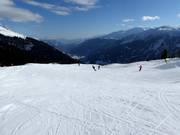 Piste bij de skilift Palius