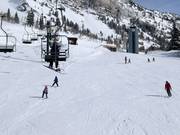 Makkelijke piste bij de dubbele stoeltjeslift Chickadee