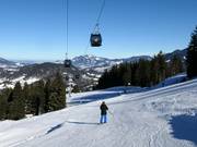 Familieafdaling bij de 10-persoons gondelbaan Söllereck