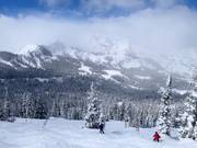 Uitzicht over het skigebied Brighton