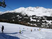 Gemakkelijke piste bij de sleeplift Tresero