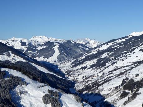 Alpin Card: Grootte van de skigebieden – Grootte Saalbach Hinterglemm Leogang Fieberbrunn (Skicircus)