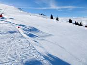 Ook in de middag blijft de piste in optimale conditie.