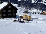 Kiosk bij de dalafdaling Schwendi-Wildhaus