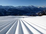Perfect voor beginners is de piste bij de Mattenlift.