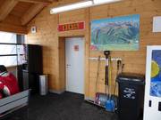 Verzorgde sanitaire voorzieningen bij het bergstation