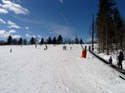 Oefenpiste bij de transportband