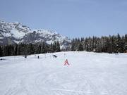 Gemakkelijke piste bij de Drachenlift