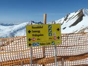 Pistebewegwijzering in het skigebied Damüls-Mellau