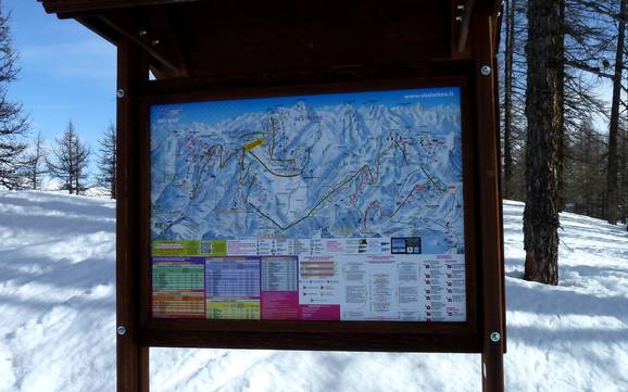 Val Chisone: oriëntatie in skigebieden – Oriëntatie Via Lattea – Sestriere/Sauze d’Oulx/San Sicario/Claviere/Montgenèvre