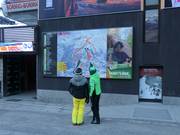 Informatiebord bij het dalstation