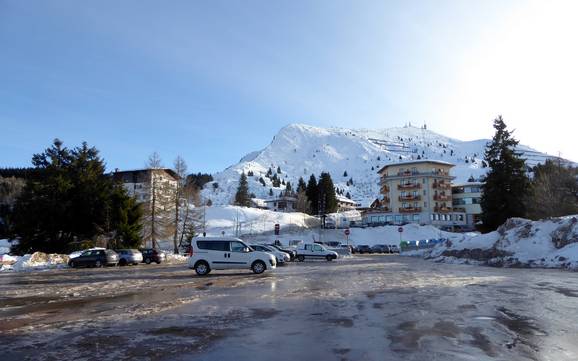 Gardameerbergen: bereikbaarheid van en parkeermogelijkheden bij de skigebieden – Bereikbaarheid, parkeren Monte Bondone