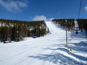 Wereldbekerpiste en gondelbaan Levi 2000