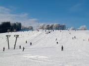 Uitzicht op de skipiste van Donnstetten
