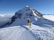 Sneeuwkanon bij de Sennjoch