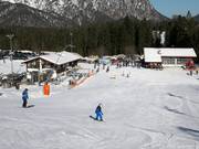 De gemakkelijke piste bij de Kleine Götschenlift