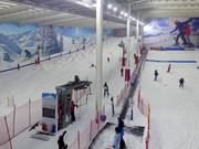 Uitzicht over de skihal The Snow Centre