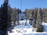 Tschuggen Ost - 3-persoons hogesnelheidsstoeltjeslift (koppelbaar)