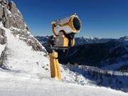 Krachtige sneeuwkanonnen op de Nassfeld