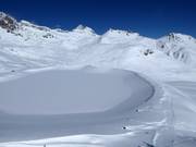 Sneeuwkanonvijver in Corviglia