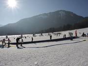 Transportband van de skischool