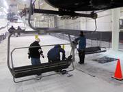 Attent personeel bij de stoeltjeslift