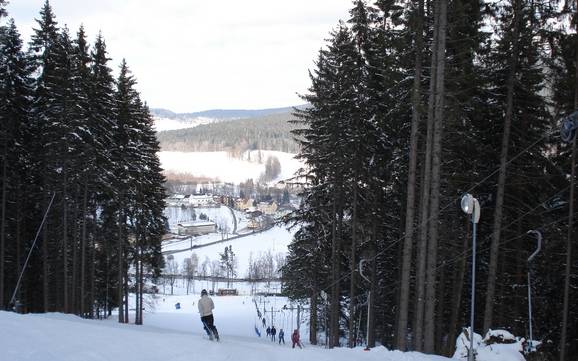 Skiën bij Hornì Vltavice