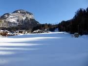 De gemakkelijke skipiste in Bad Häring