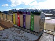 Afvalscheiding in het skigebied Falls Creek