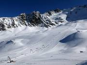 Brede piste bij de sleeplift Nörderjoch 1