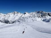 Smokkelaarspiste bij de Weißseejochbahn