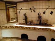 Heel chic: de sanitaire voorzieningen.