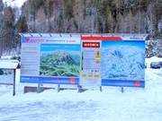 Informatiebord bij het dalstation