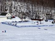 Oefenterrein met transportband in Grand Hirafu