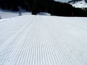 Geprepareerde piste in het skigebied Balderschwang